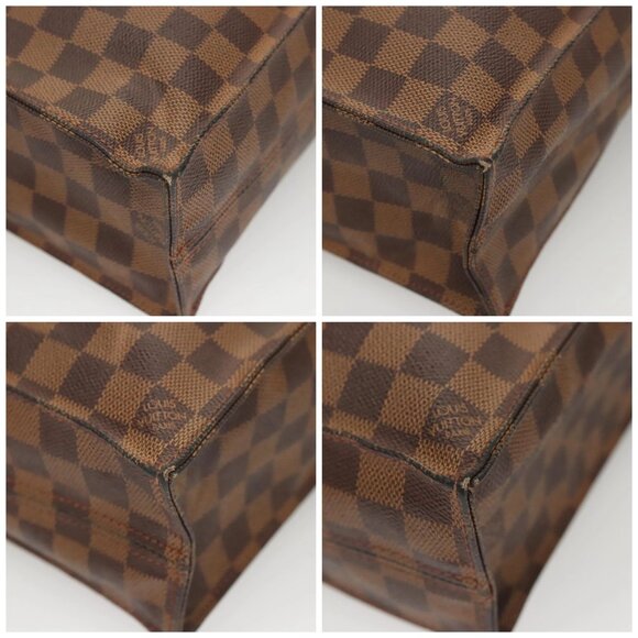 LOUIS VUITTON Damier Ebene Sac Plat Hand Bag N51140 LV Auth 118710 - Picture 14 of 16